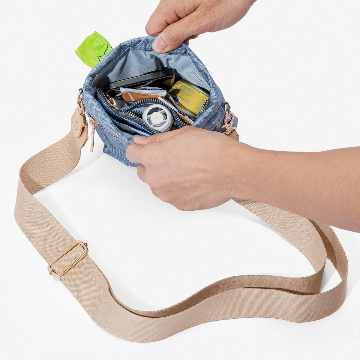 PETSFIT Vira Blazer Denim Pet Crossbody Bag