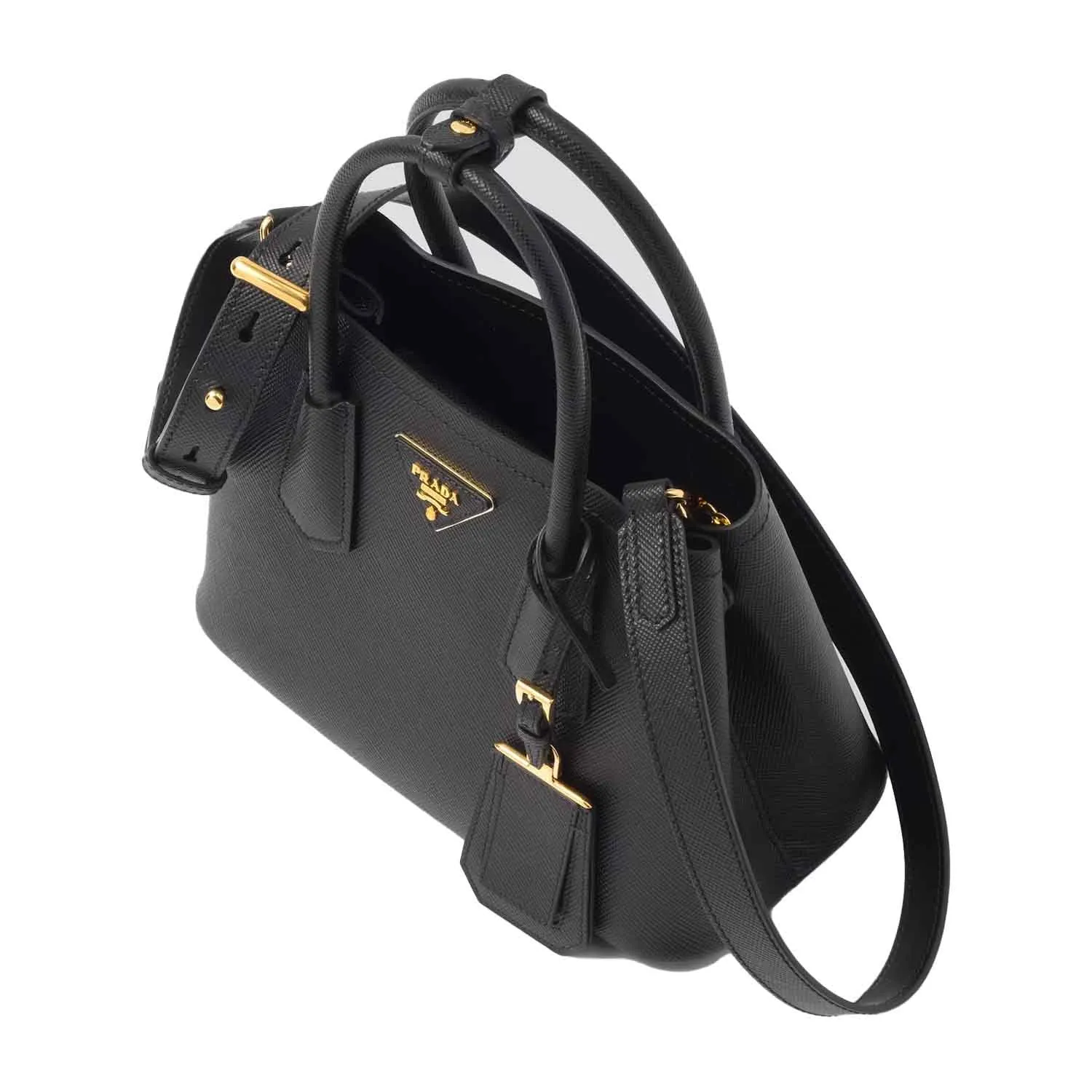 Prada Saffiano Leather Top Handle Tote Bag