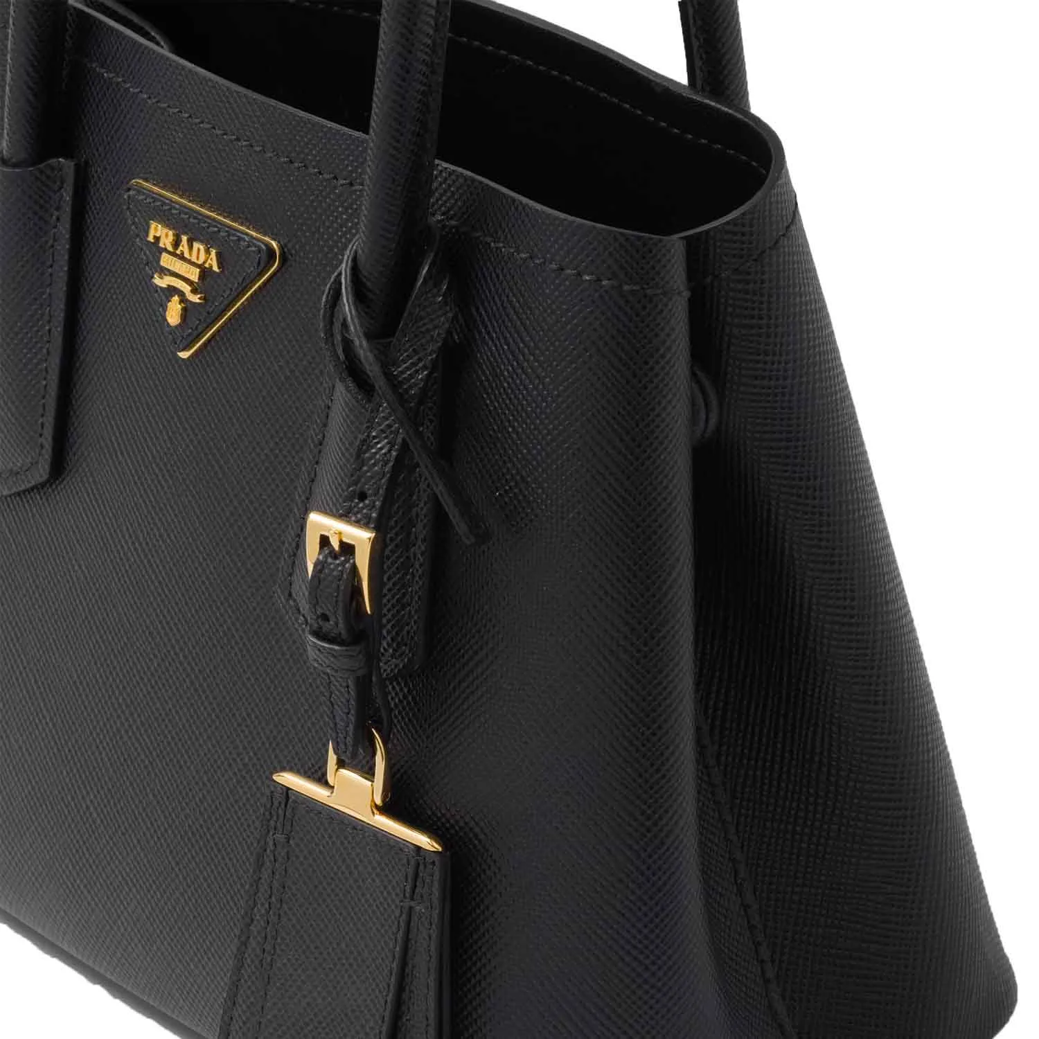 Prada Saffiano Leather Top Handle Tote Bag