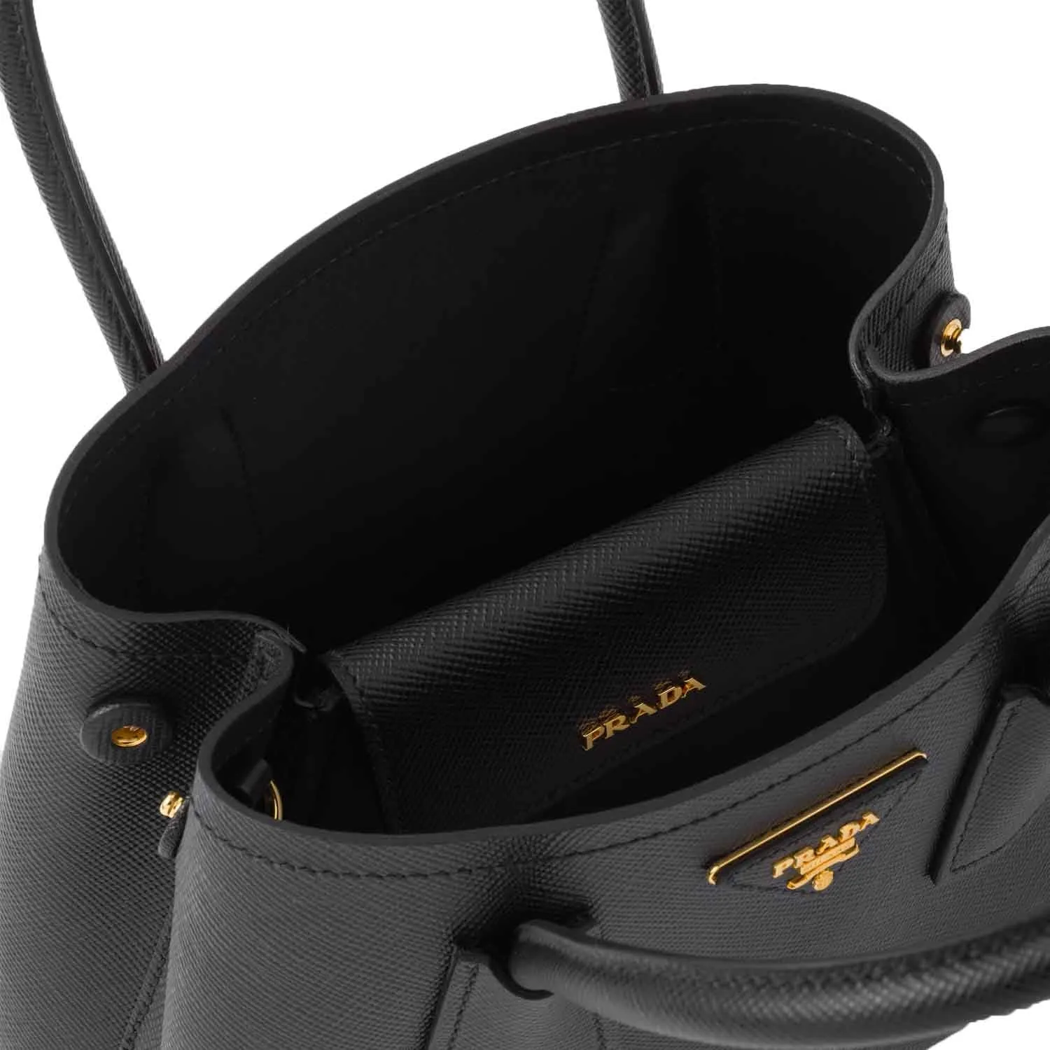 Prada Saffiano Leather Top Handle Tote Bag