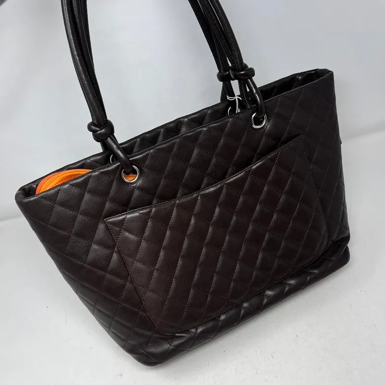Preloved Chanel AF635 Leather Tote Bag in Black - Vintage Designer Handbag