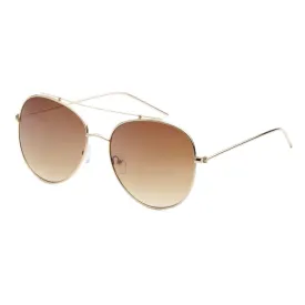 "READY" Round Metal Sunglasses