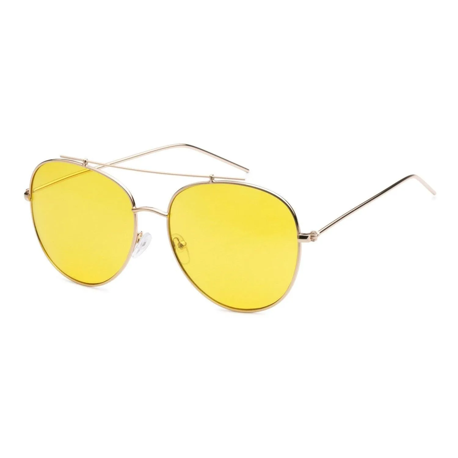 "READY" Round Metal Sunglasses
