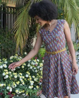 Ready Dress- Coffee Print