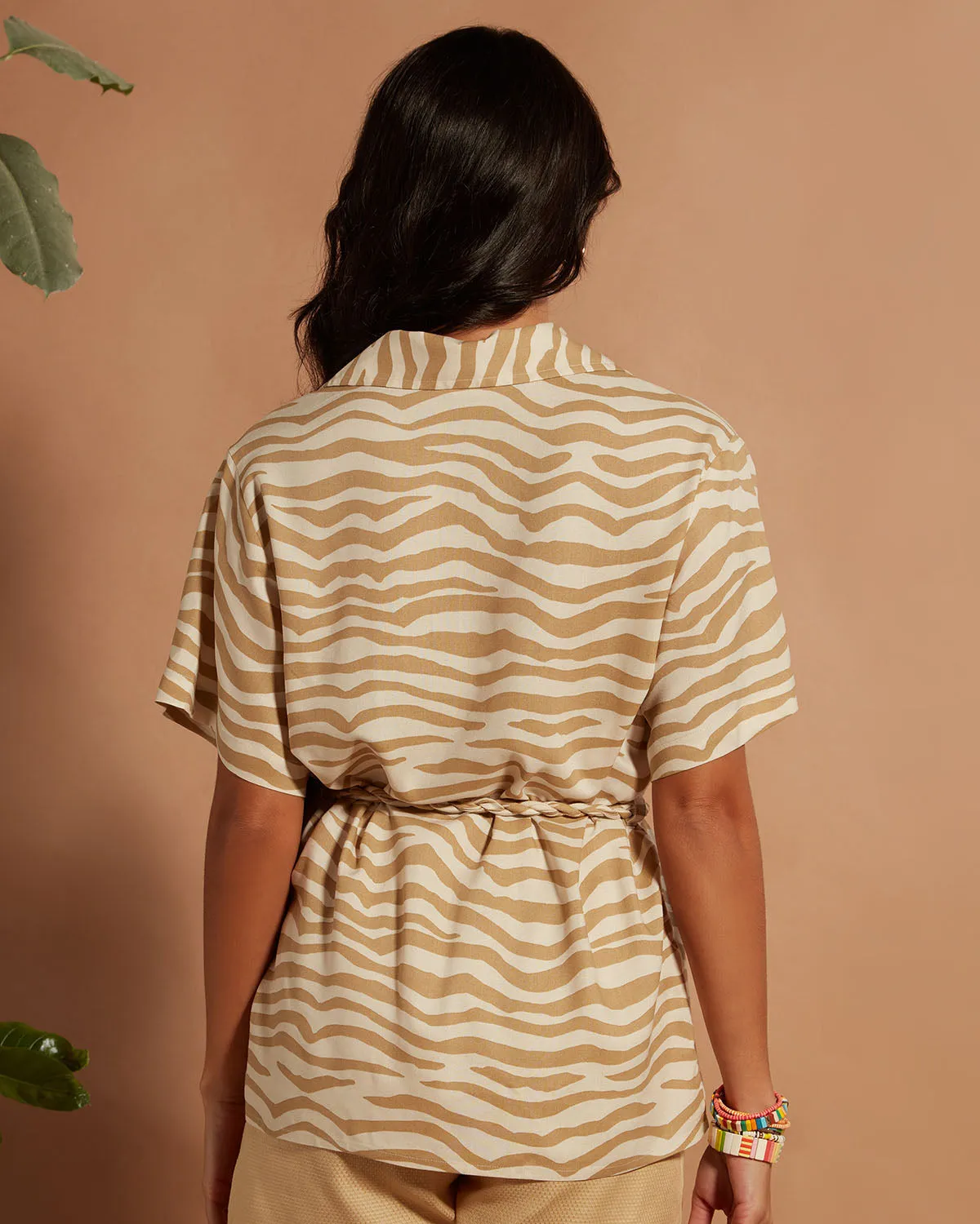 Safari Ready Belted Shirt