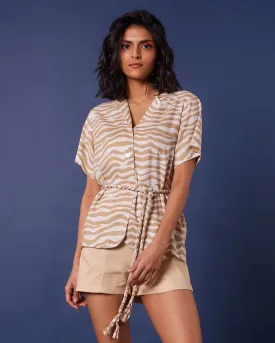 Safari Ready Belted Shirt