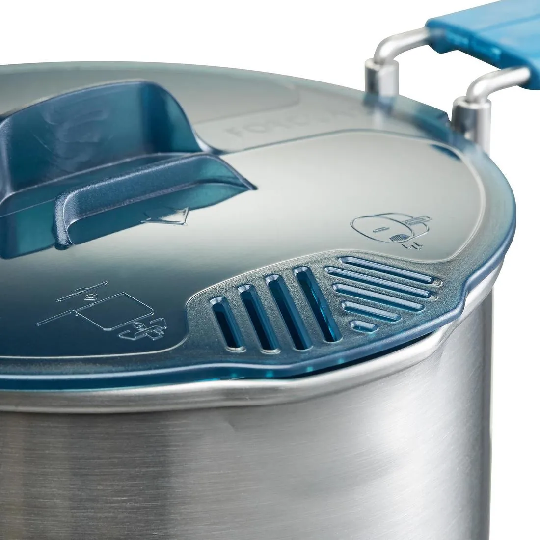 Stainless Steel Trekking Cooking Set 1.6 L 2 Person - Trek 500