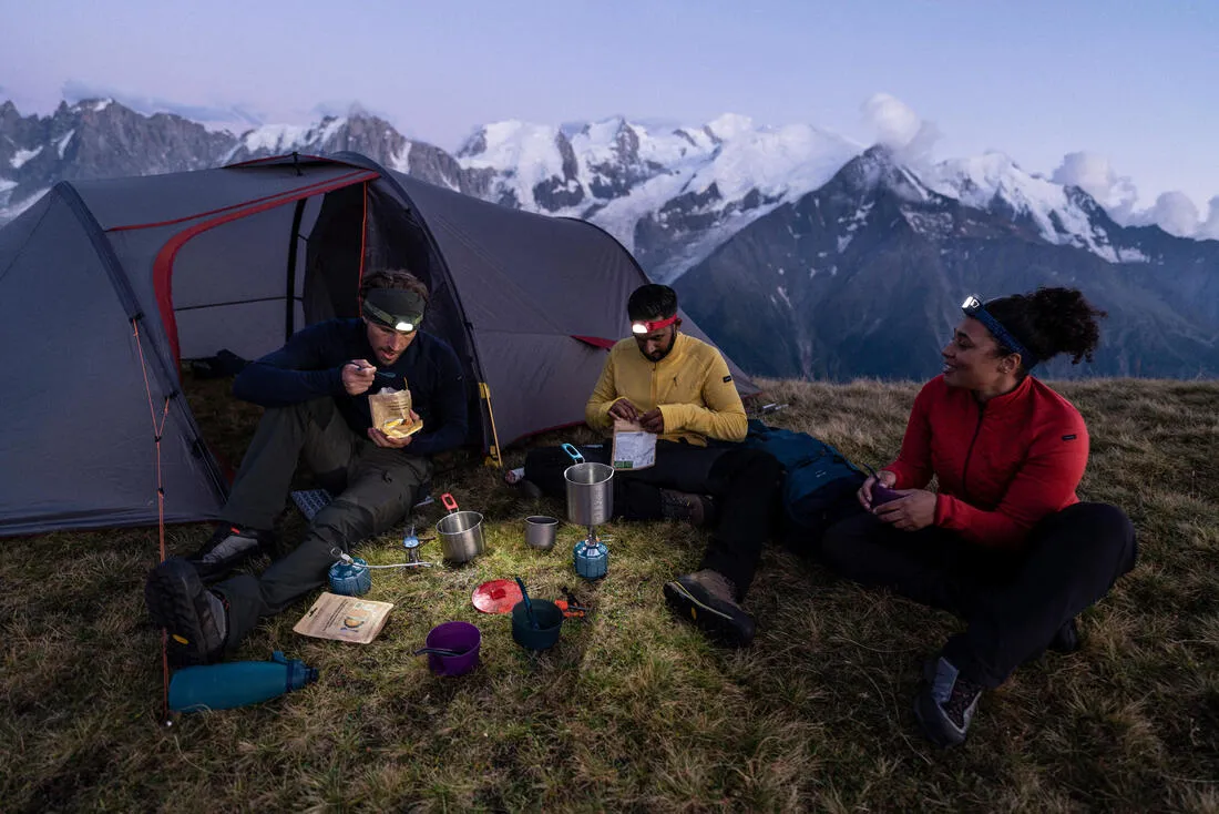Stainless Steel Trekking Cooking Set 1.6 L 2 Person - Trek 500
