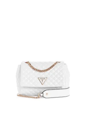 White Quilted Rianee Crossbody Bag