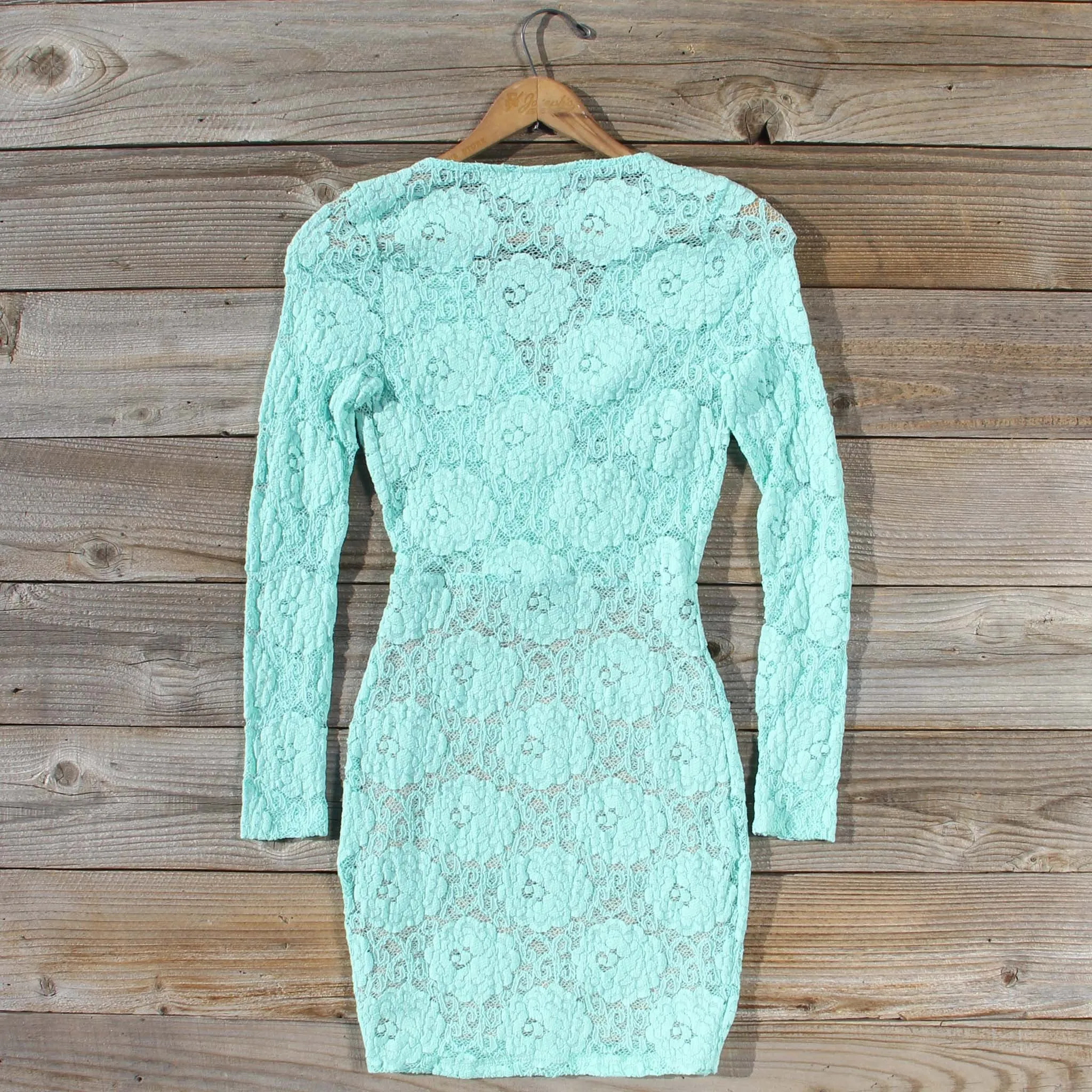 Wild Lace Dress in Mint