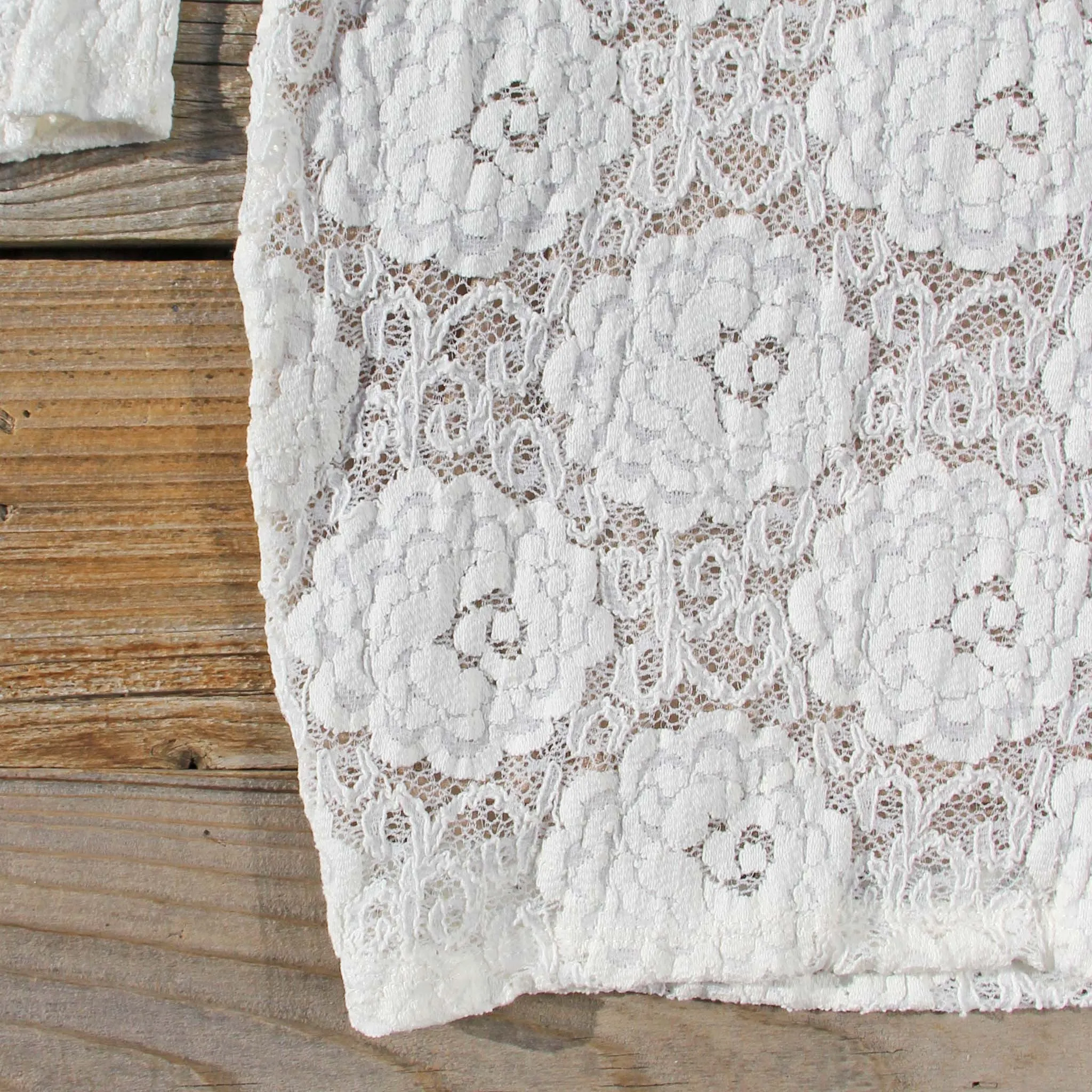 Wild Lace Dress in White