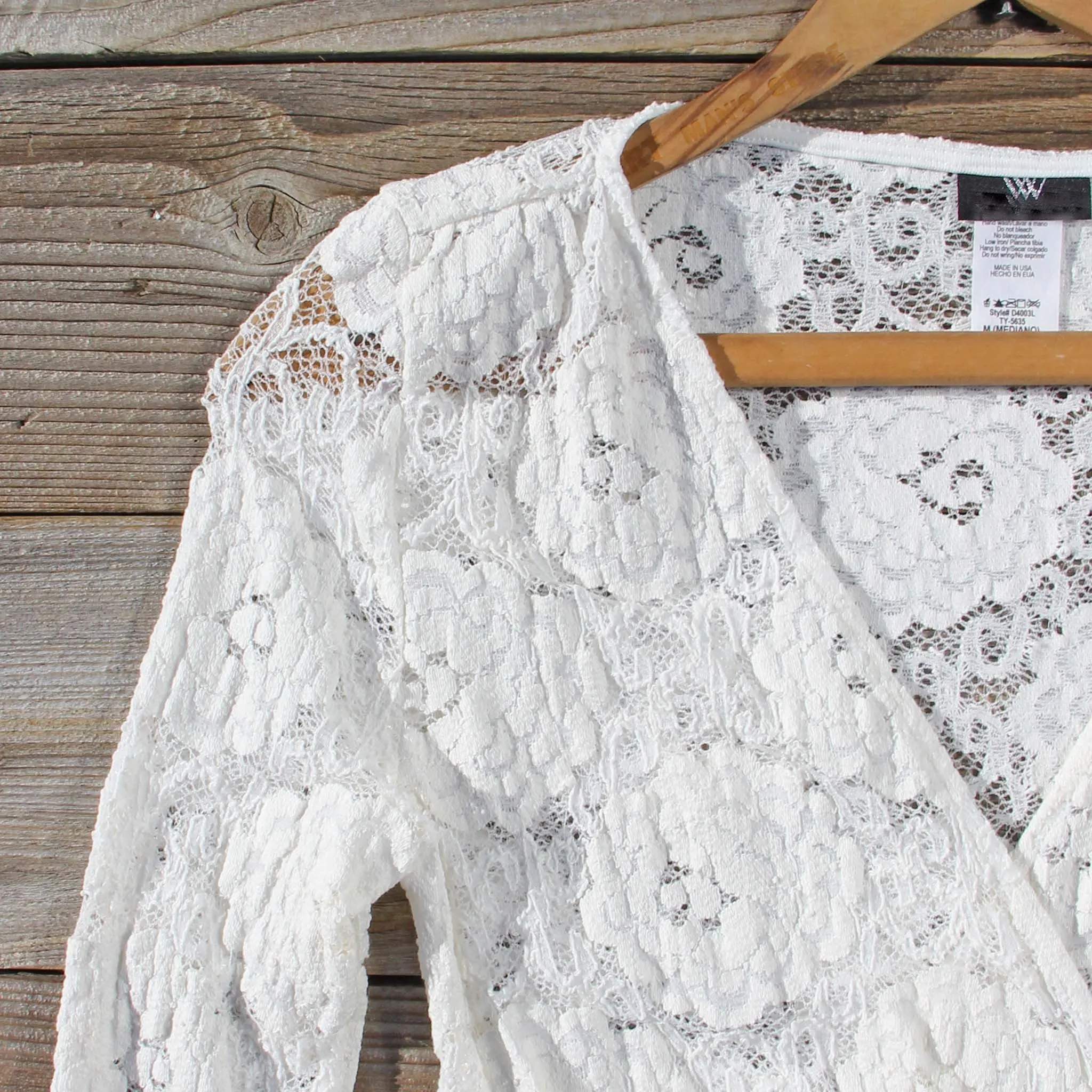 Wild Lace Dress in White