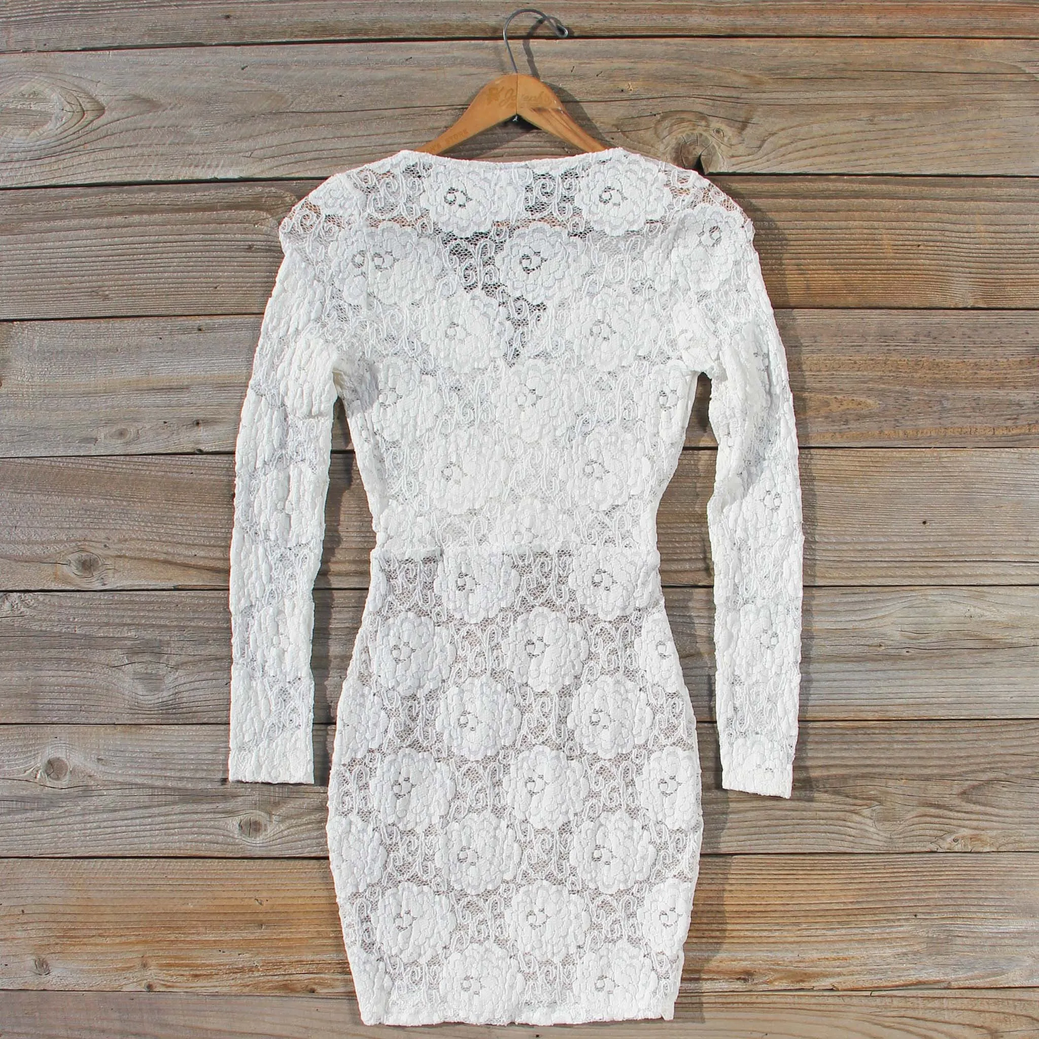 Wild Lace Dress in White