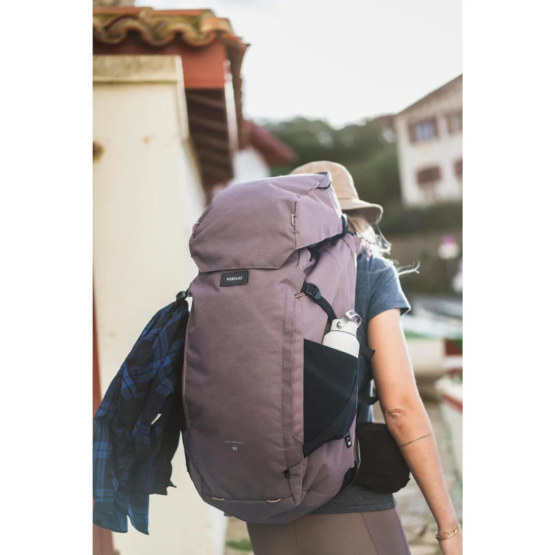 Women’s Travel Trekking Backpack with Suitcase Opening Travel 900 60 6 L
