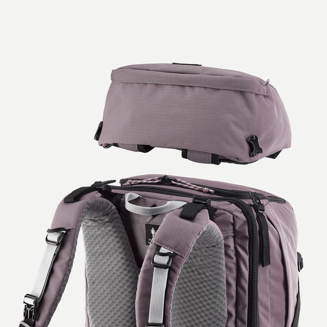 Women’s Travel Trekking Backpack with Suitcase Opening Travel 900 60 6 L