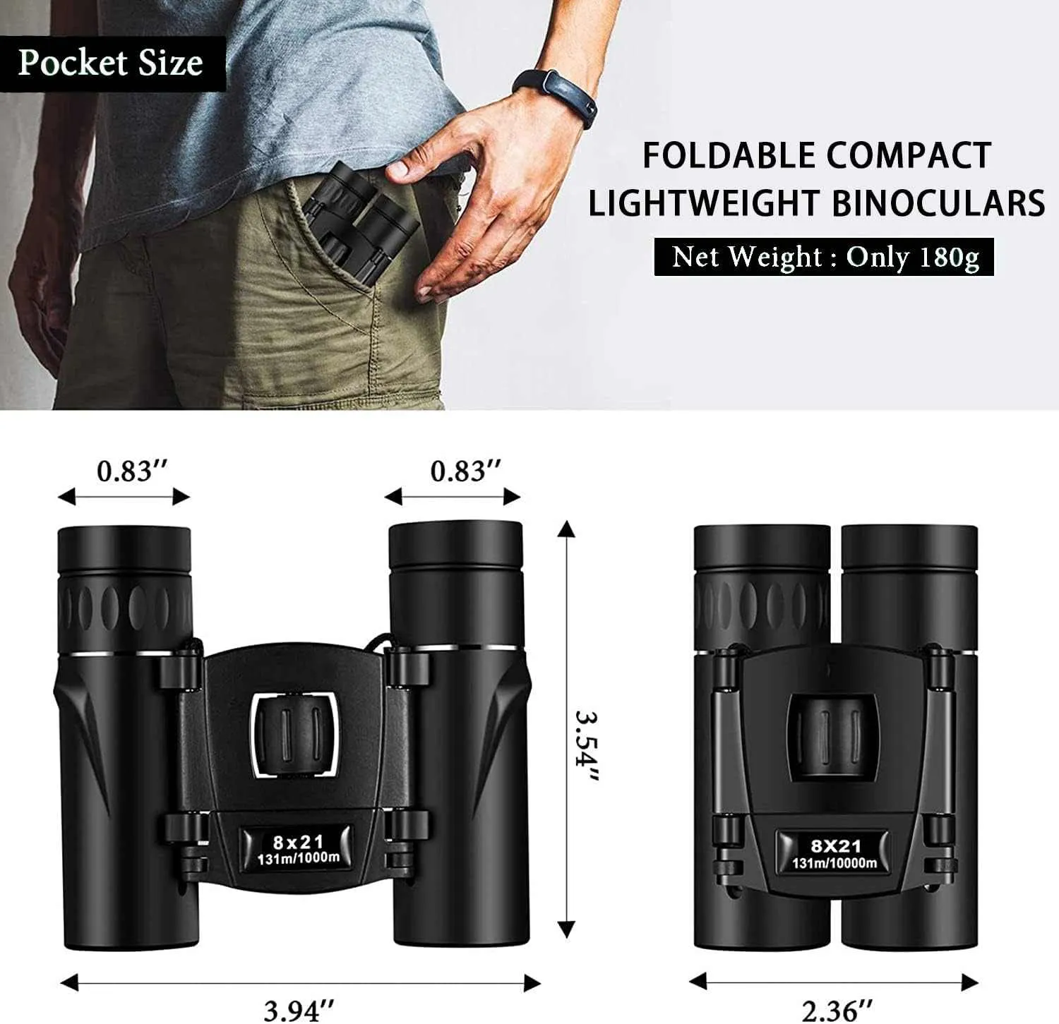 ZIYOUHU 30x60 Binoculars Small Compact Light Binoculars